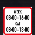 R503 Two Periods or Days Time Limit Sign