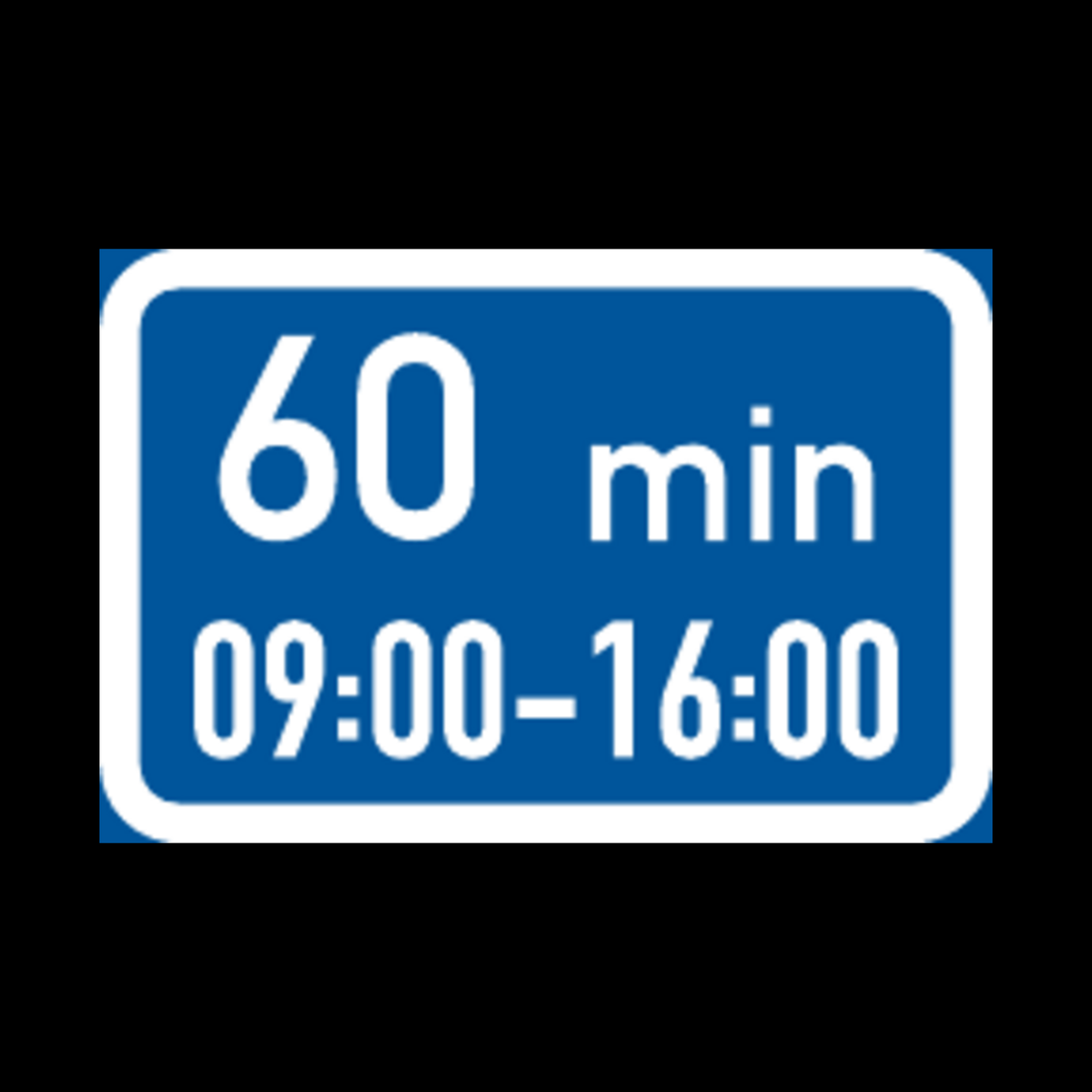 R506 – Maximum Stay During One Period Time Limit Sign