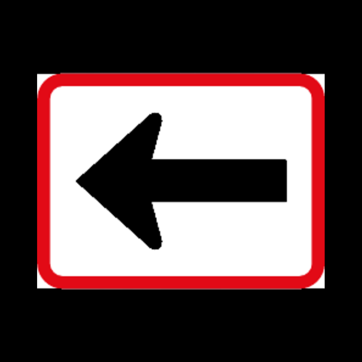 R520 – Reserved Movement Left by Vehicle Class Sign