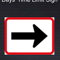R521 Reserved Movement Right by Vehicle Class Sign
