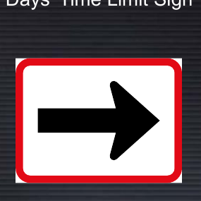 R521 Reserved Movement Right by Vehicle Class Sign