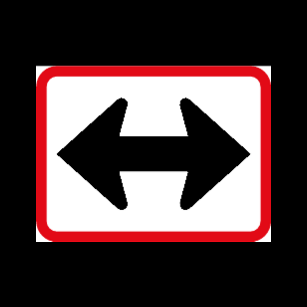 R522 – Reserved Movement Left & Right by Vehicle Class Sign