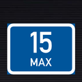 R540 Maximum Number of Vehicles Sign