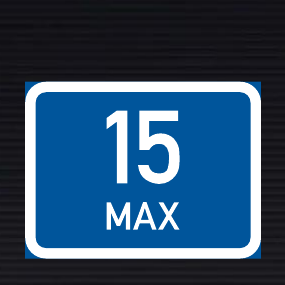 R540 Maximum Number of Vehicles Sign