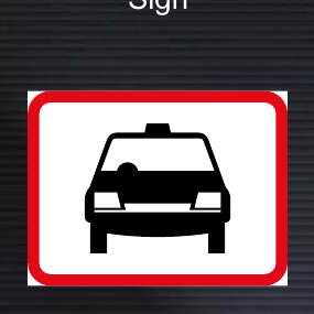 R564 Applies to Taxis Sign