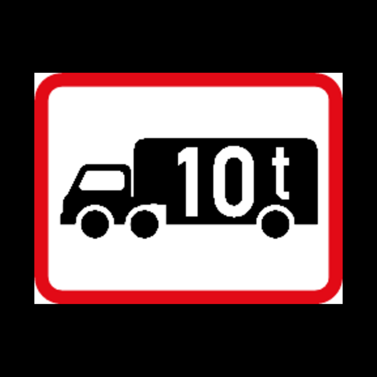 R569 – Applies to Goods Vehicles Exceeding Specified GVM Sign