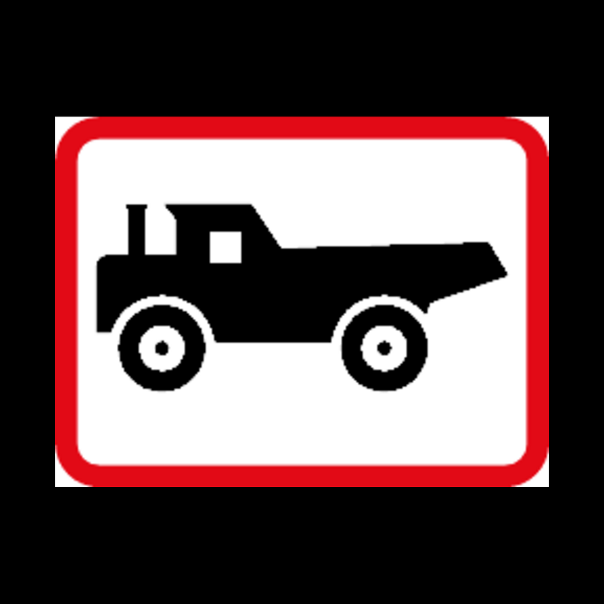 R570 – Applies to Construction Vehicles Sign