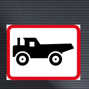 R570 Applies to Construction Vehicles Sign