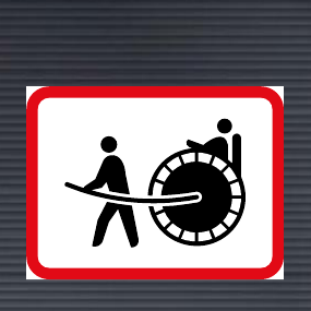 R573 Applies to Rickshaws Sign