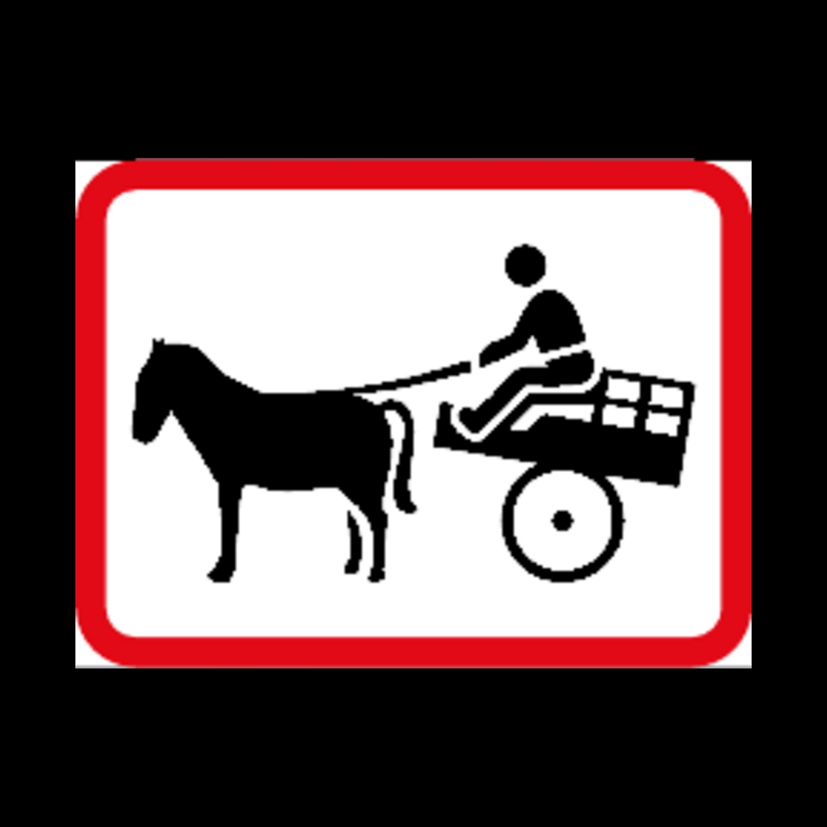 R581 – Applies to Animal-Drawn Vehicles Sign
