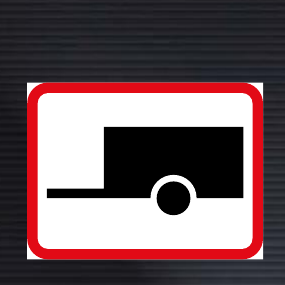R582 Applies to Towed Vehicles Sign