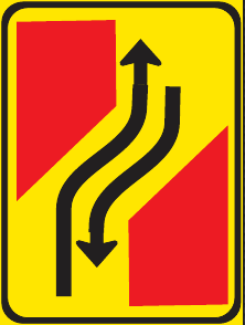 TGS113 Temporary Traffic Deviation Guidance Sign
