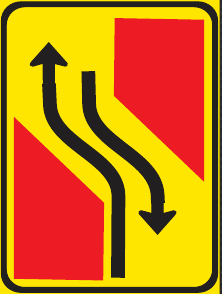 TGS114 Temporary Traffic Deviation Guidance Sign