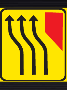 TGS118 Temporary Traffic Deviation Guidance Sign