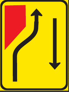TGS123 Traffic Lane Configuration Guidance Sign – Temporary