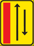 TGS133 Temporary Traffic Lane Configuration Guidance Sign