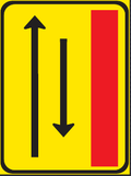 TGS134 Temporary Traffic Lane Configuration Guidance Sign