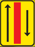 TGS136 Temporary Traffic Lane Configuration Guidance Sign