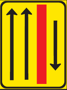 TGS139 Traffic Lane Configuration Guidance Sign – Temporary