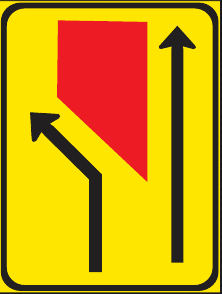 TGS153 Traffic Lane Configuration Guidance Sign – Temporary