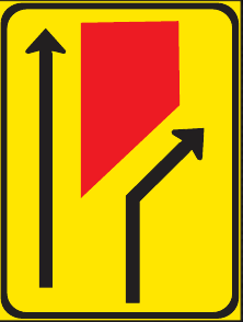 TGS154 Traffic Lane Configuration Guidance Sign – Temporary