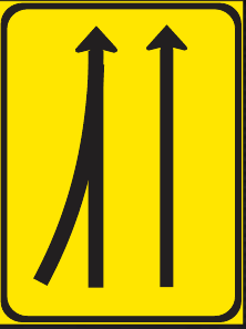 TGS402 Traffic Lane Transition Guidance Sign – Temporary