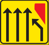 TGS6106 Lane Arrangement Guidance Sign – Temporary