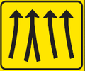 TGS6406 Lane Transition Guidance Sign – Temporary