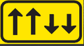 TGS861 Temporary Contraflow Lane Guidance Sign