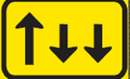 TGS863 Temporary Contraflow Lane Guidance Sign