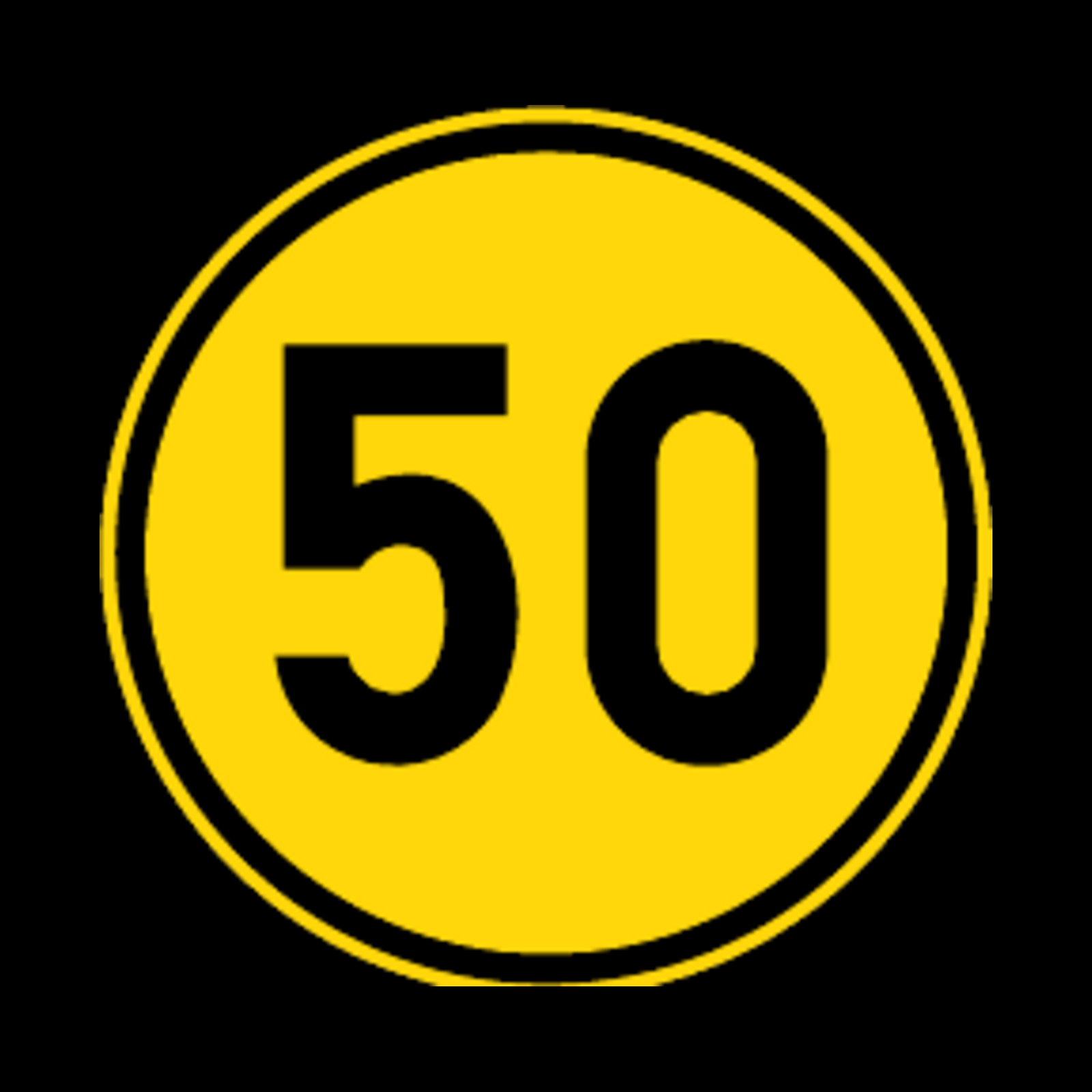 TR101 – Minimum Speed Sign – Temporary