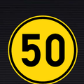 TR101 Temporary Minimum Speed Sign
