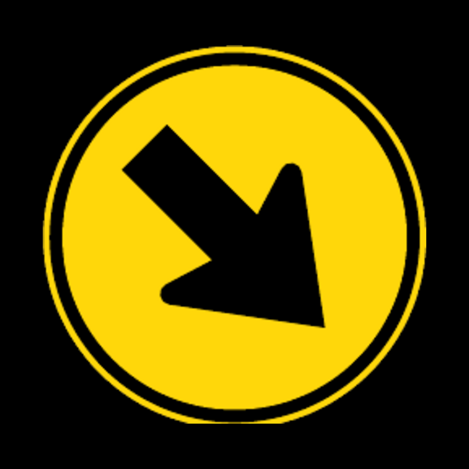 TR104 – Keep Right Sign – Temporary