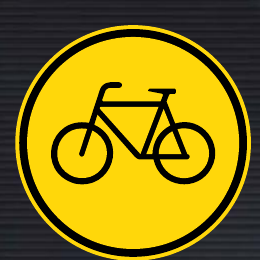 TR111 Temporary Pedal Cycles Only Sign