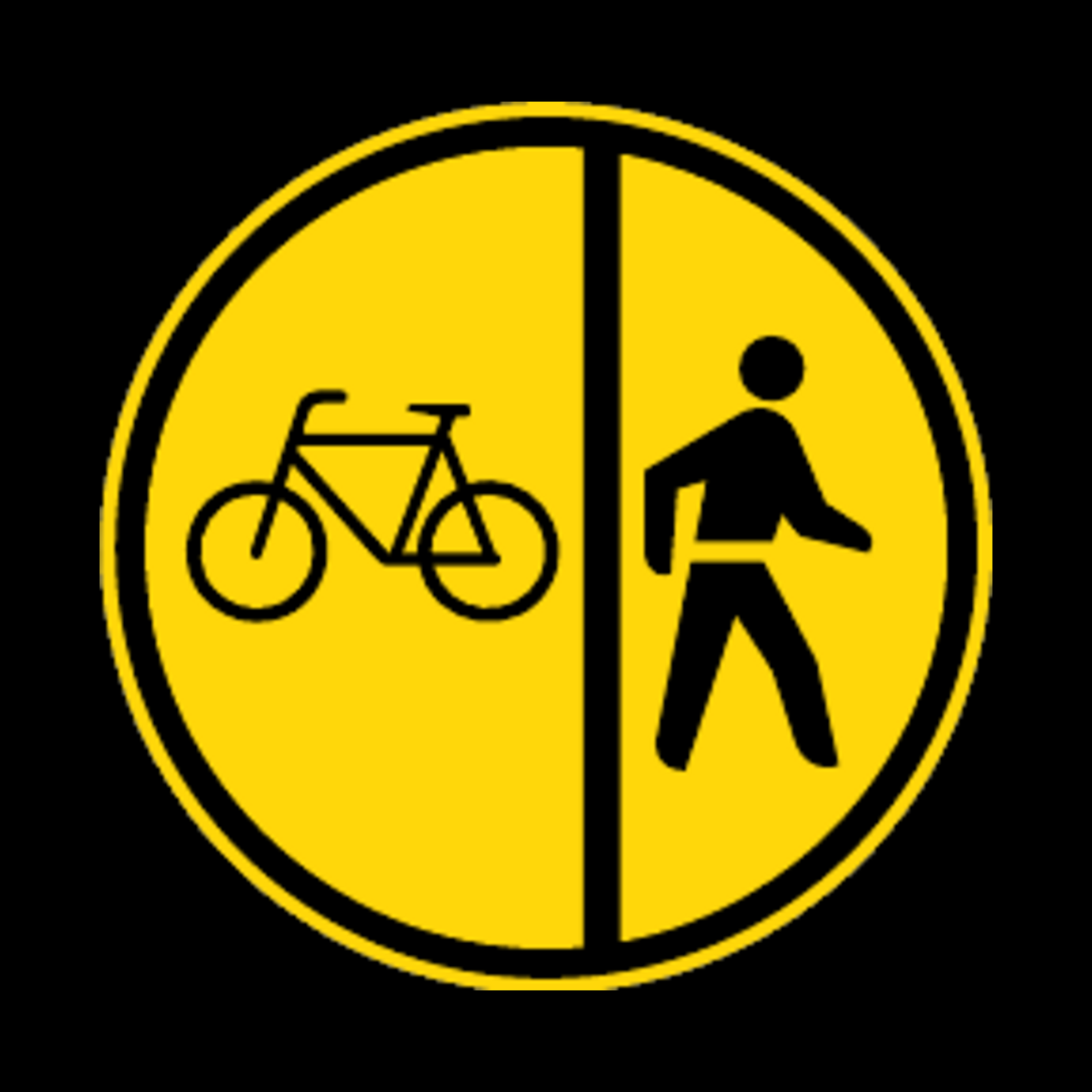 TR113 – Cyclists & Pedestrians Only Sign – Temporary