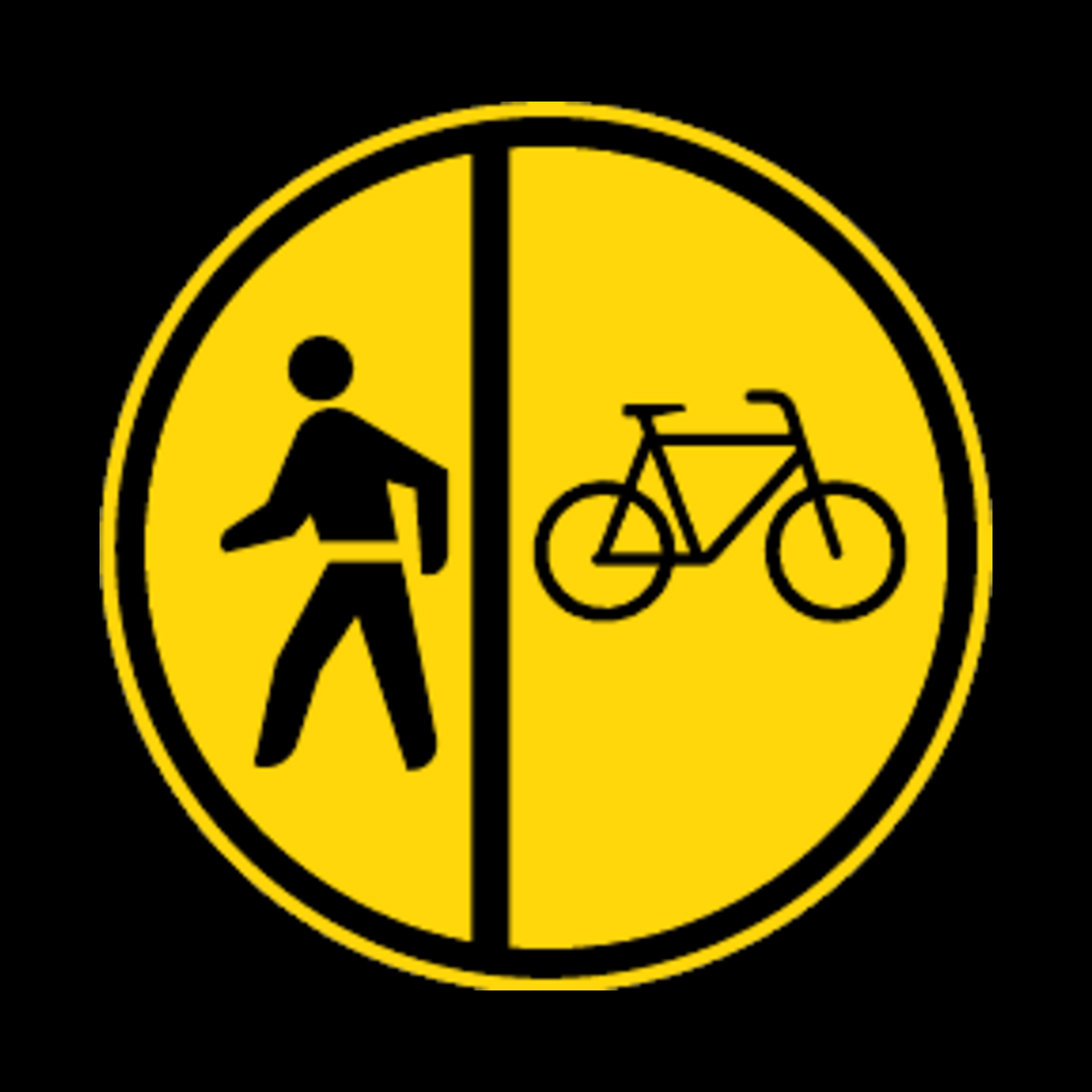 TR115 – Cyclists & Pedestrians Only Sign – Temporary