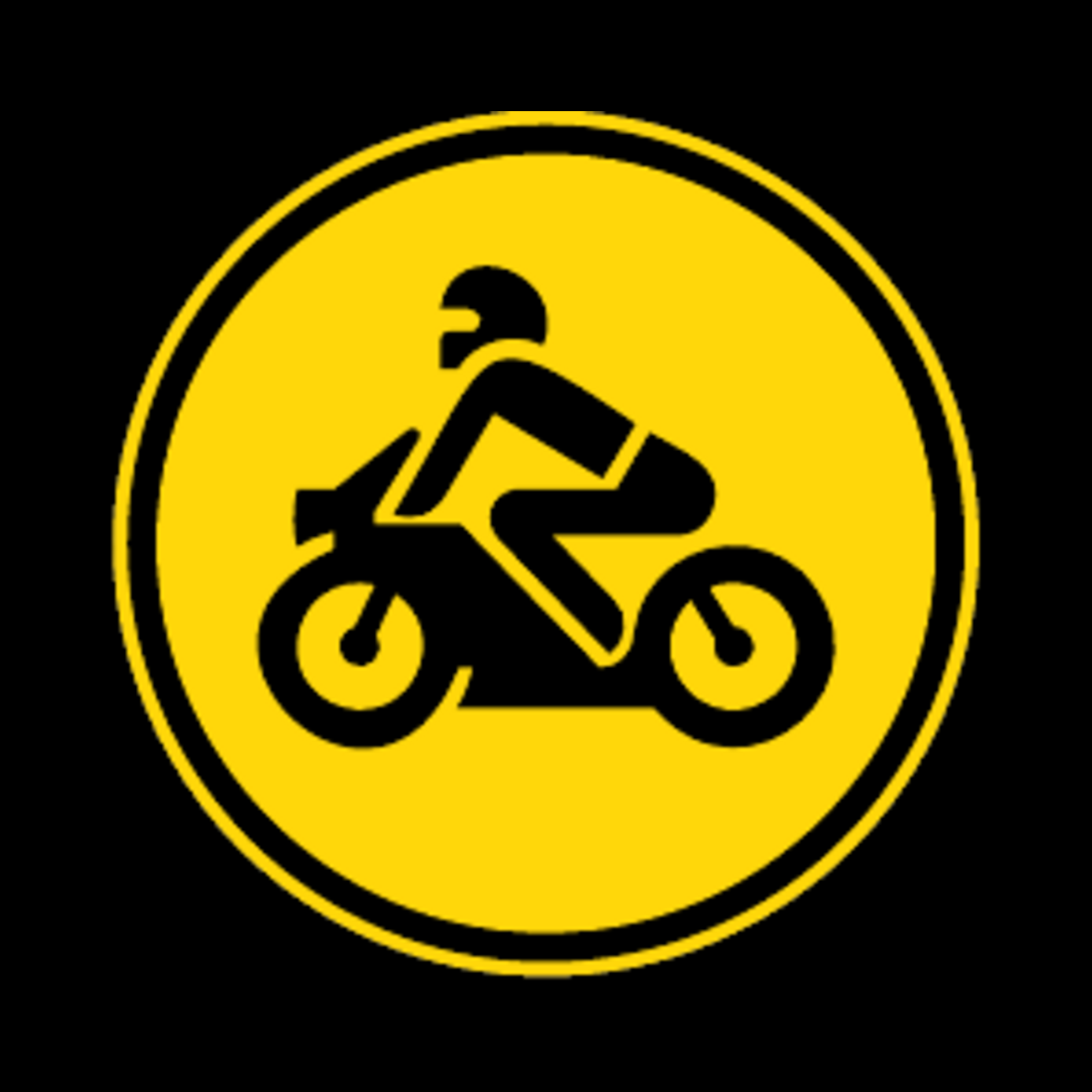 TR116 – Motorcycles Only Sign – Temporary