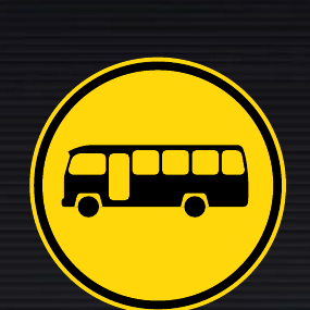 TR120 Temporary Midi-Buses Only Sign