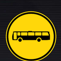 TR121 Temporary Buses Only Sign
