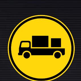 TR122 Temporary Delivery Vehicles Only Sign