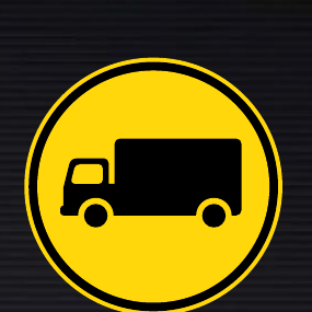 TR123 Temporary Goods Vehicle Only Sign