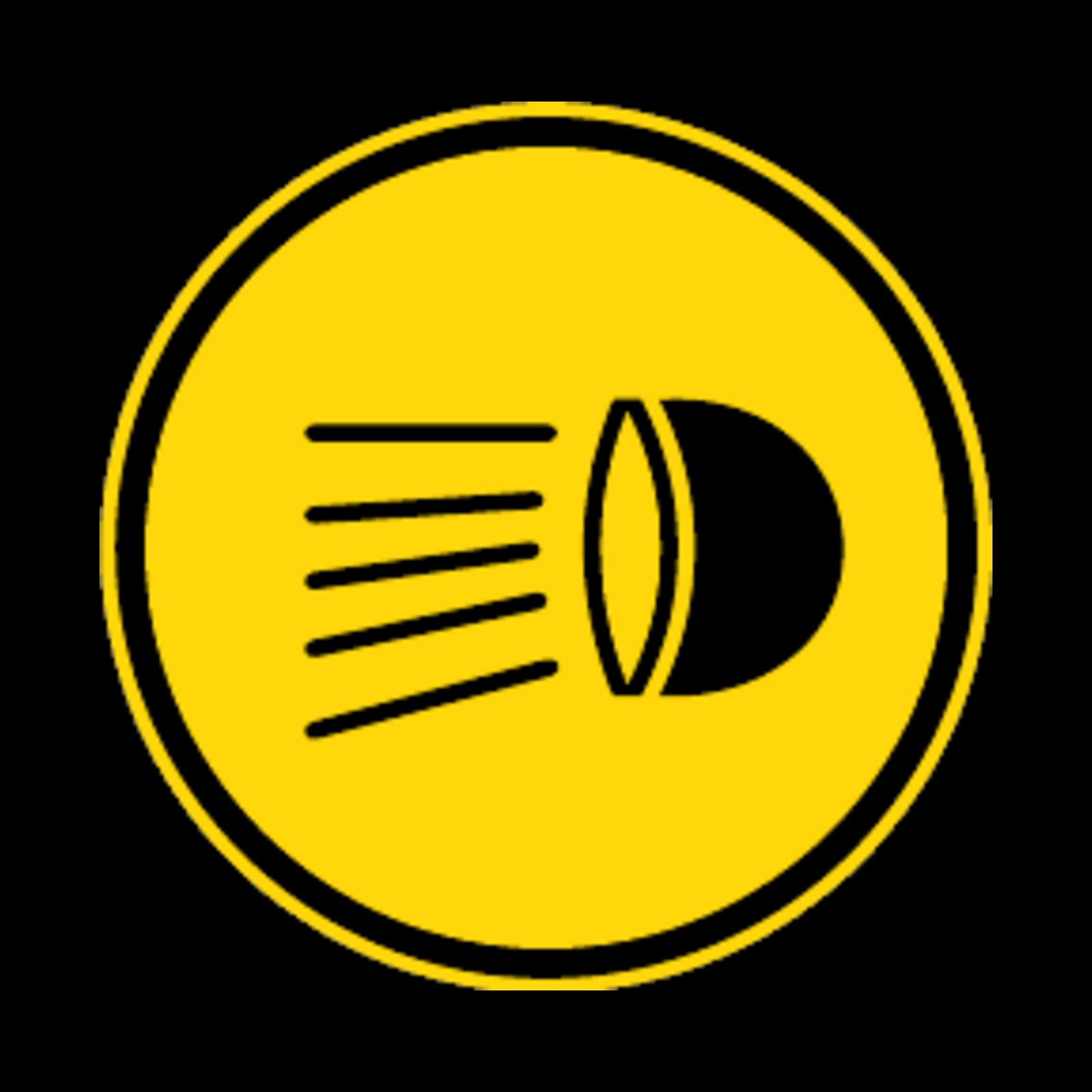 TR133 – Switch Headlights On Sign – Temporary