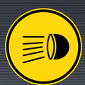 TR133 Temporary Switch Headlights On Sign
