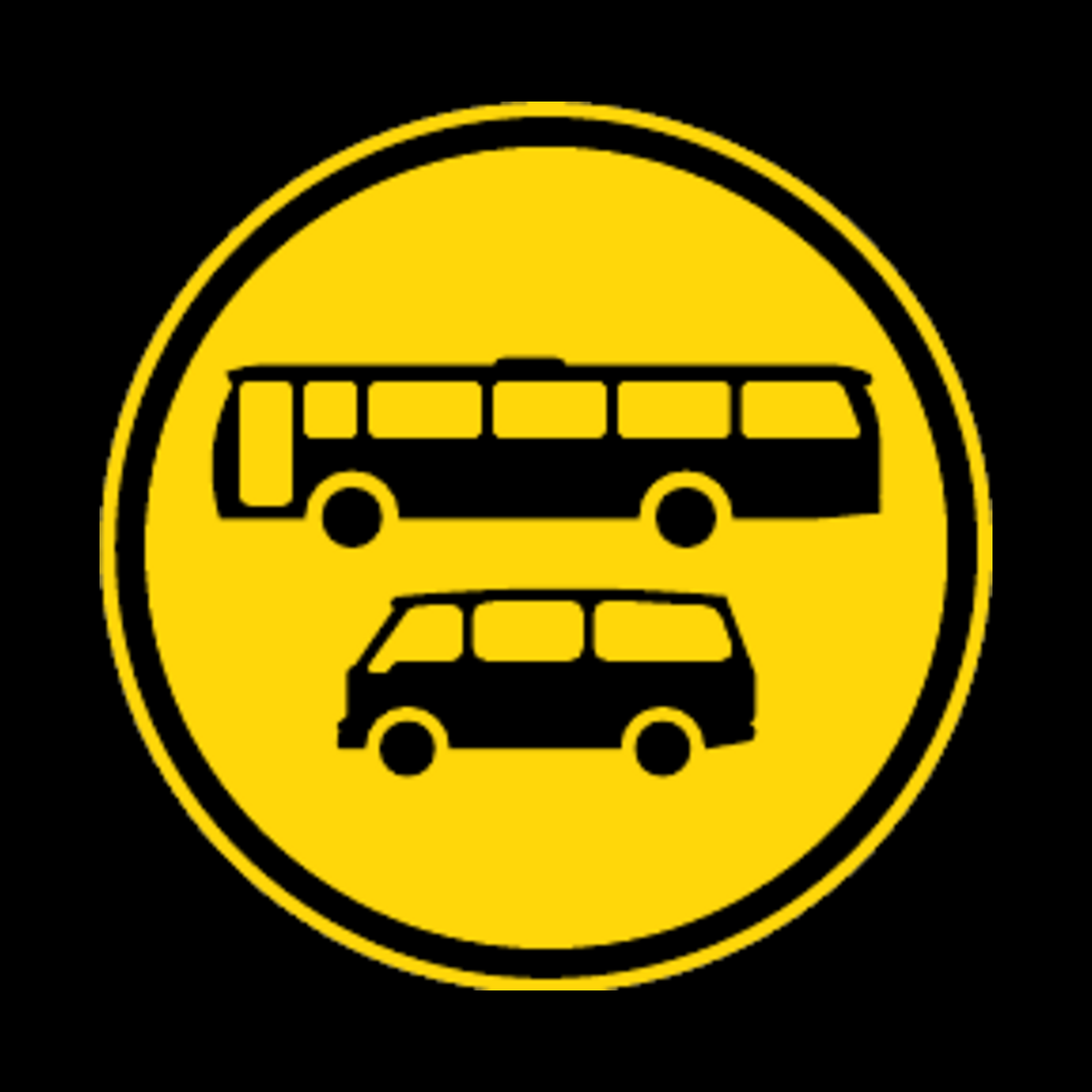 TR134 – Buses and Mini-Buses Only Sign – Temporary