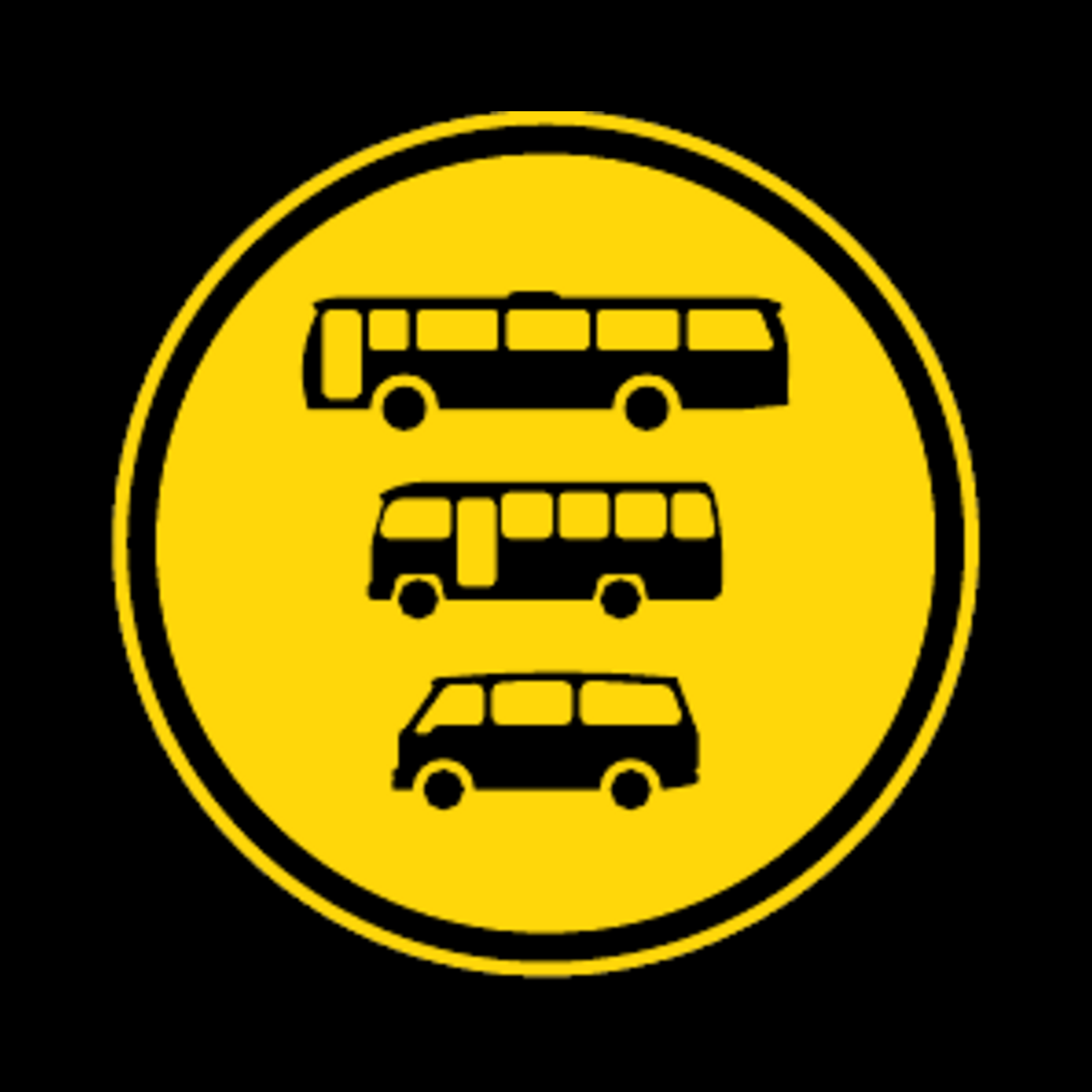 TR136 – Buses, Midi-Buses and Mini-Buses Only Sign – Temporary