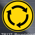 TR137 Temporary Roundabout Sign