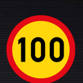TR201 Temporary Speed Limit Sign – 100 km/h