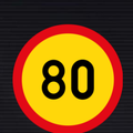 TR201 Temporary Speed Limit Sign – 80 km/h