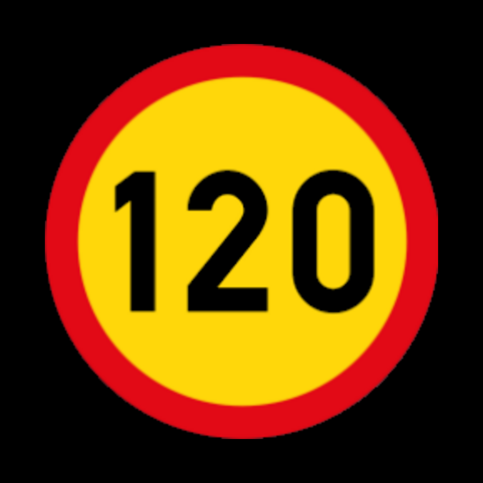 TR201 – Speed Limit Sign – 120 km/h – Temporary