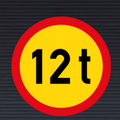 TR202 Temporary Mass Limit Sign